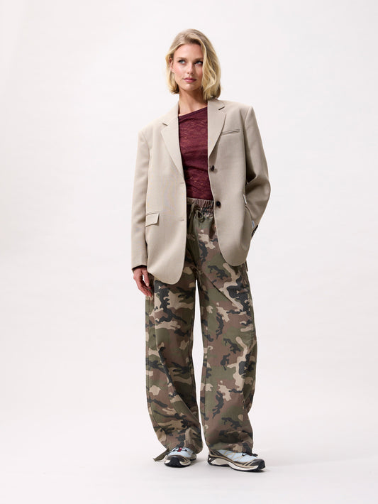 Catwalk Junkie - Oversized check blazer - Coffee Bean