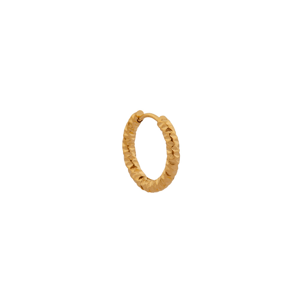 Big stripes hoop gold