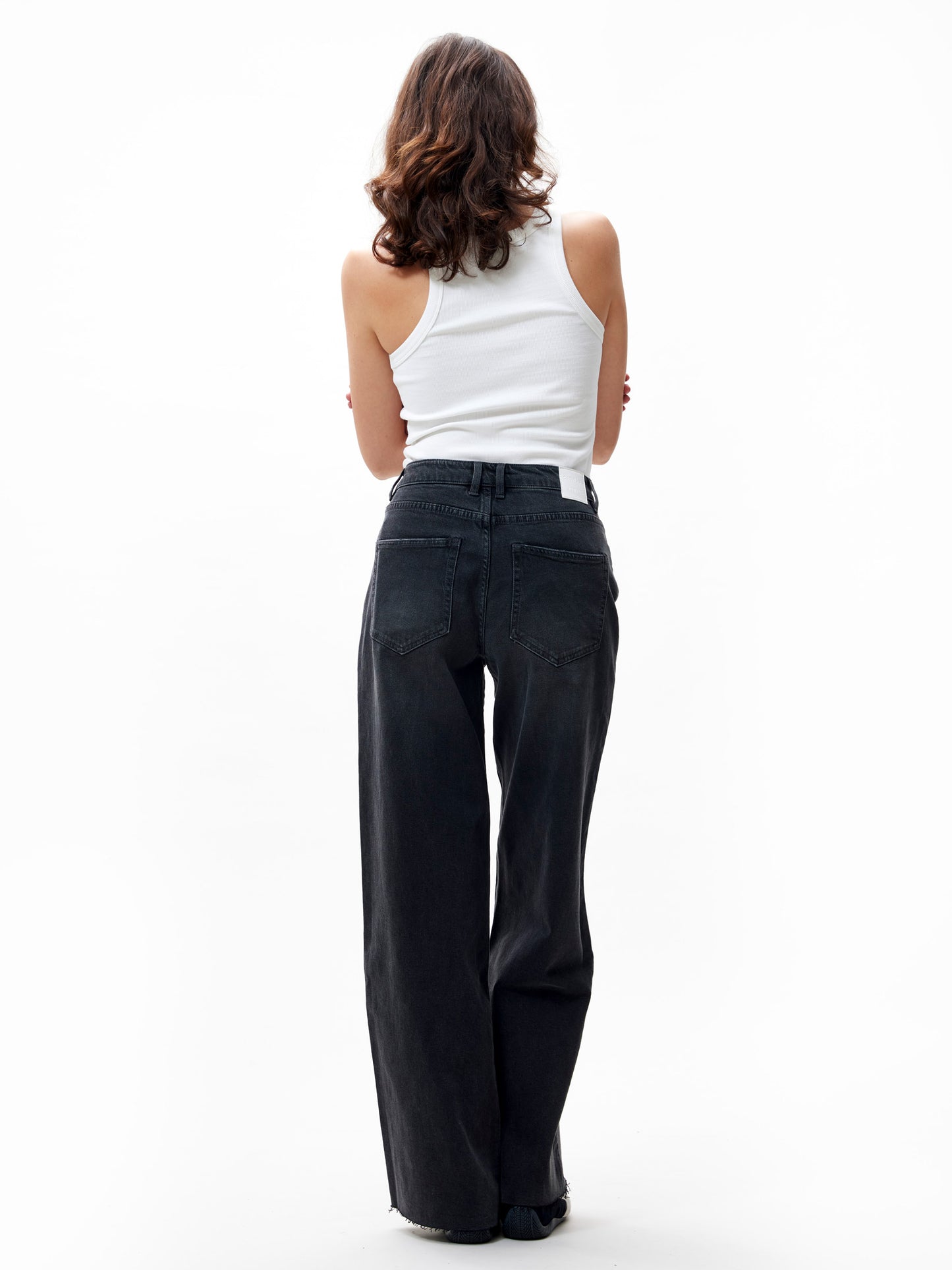 Loose fit jeans - Washed black