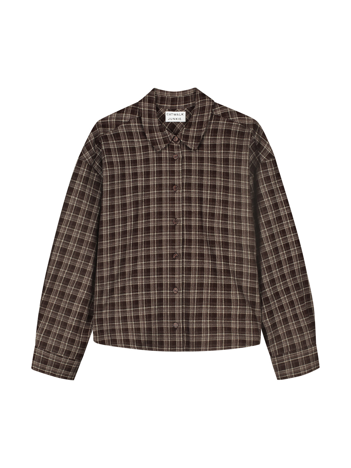 Catwalk Junkie - Check blouse - Bruin