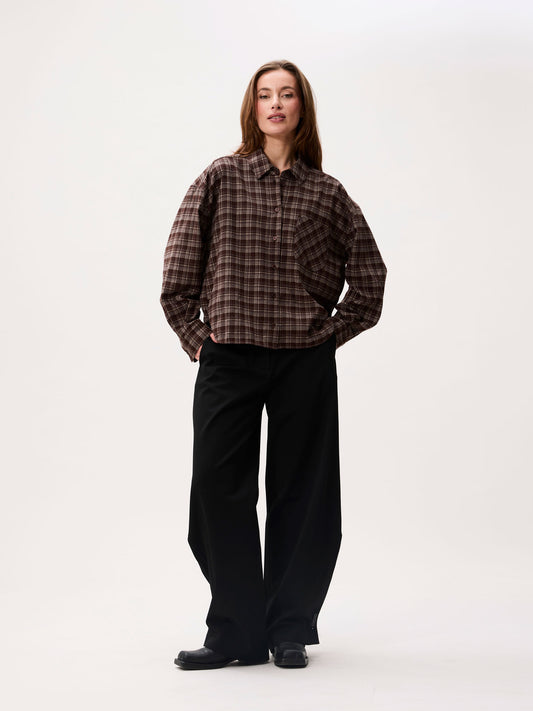Catwalk Junkie - Check blouse - Bruin