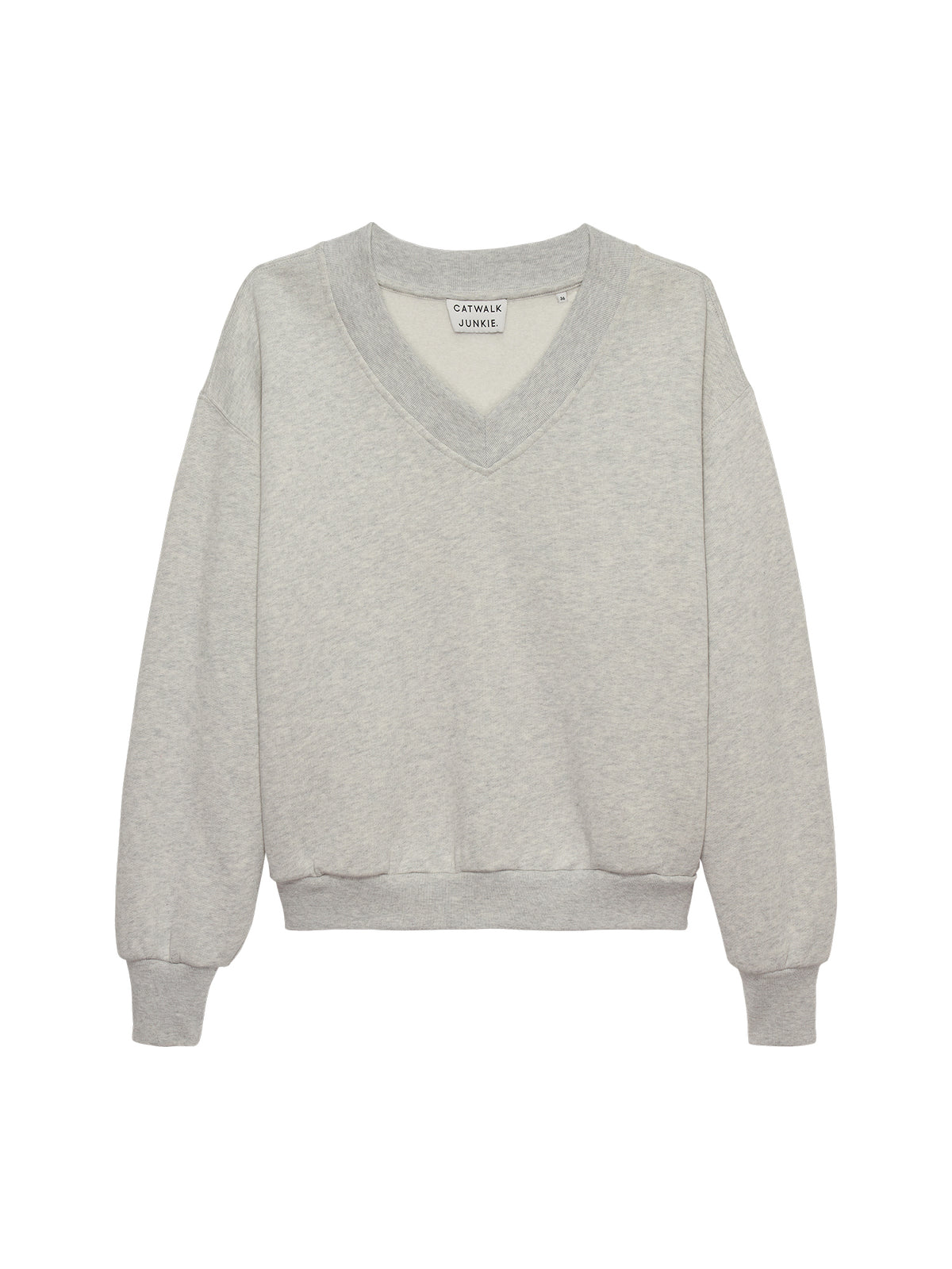 Catwalk Junkie - Sweater with Vneck - Grijs