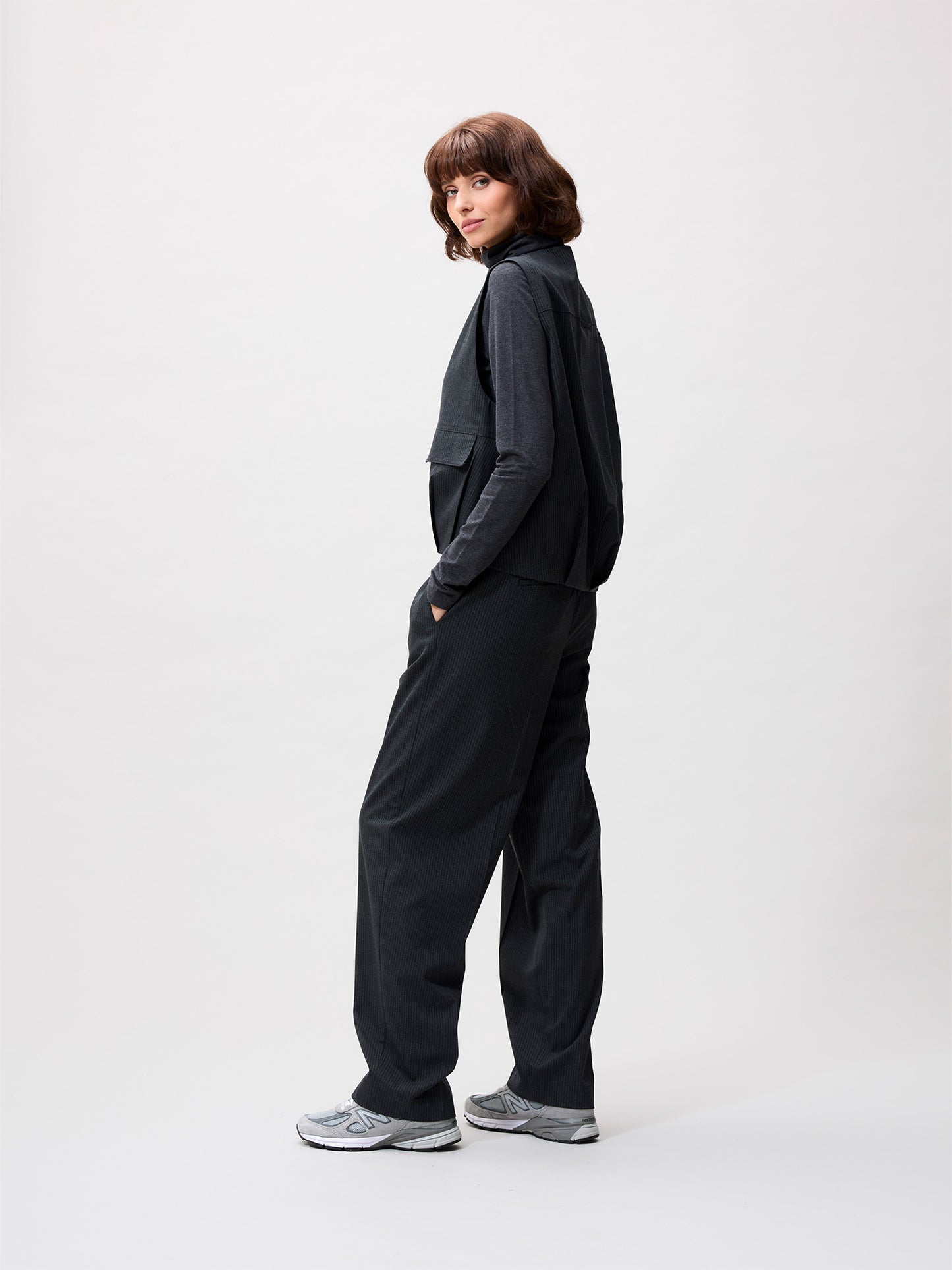 Pinstripe bodywarmer