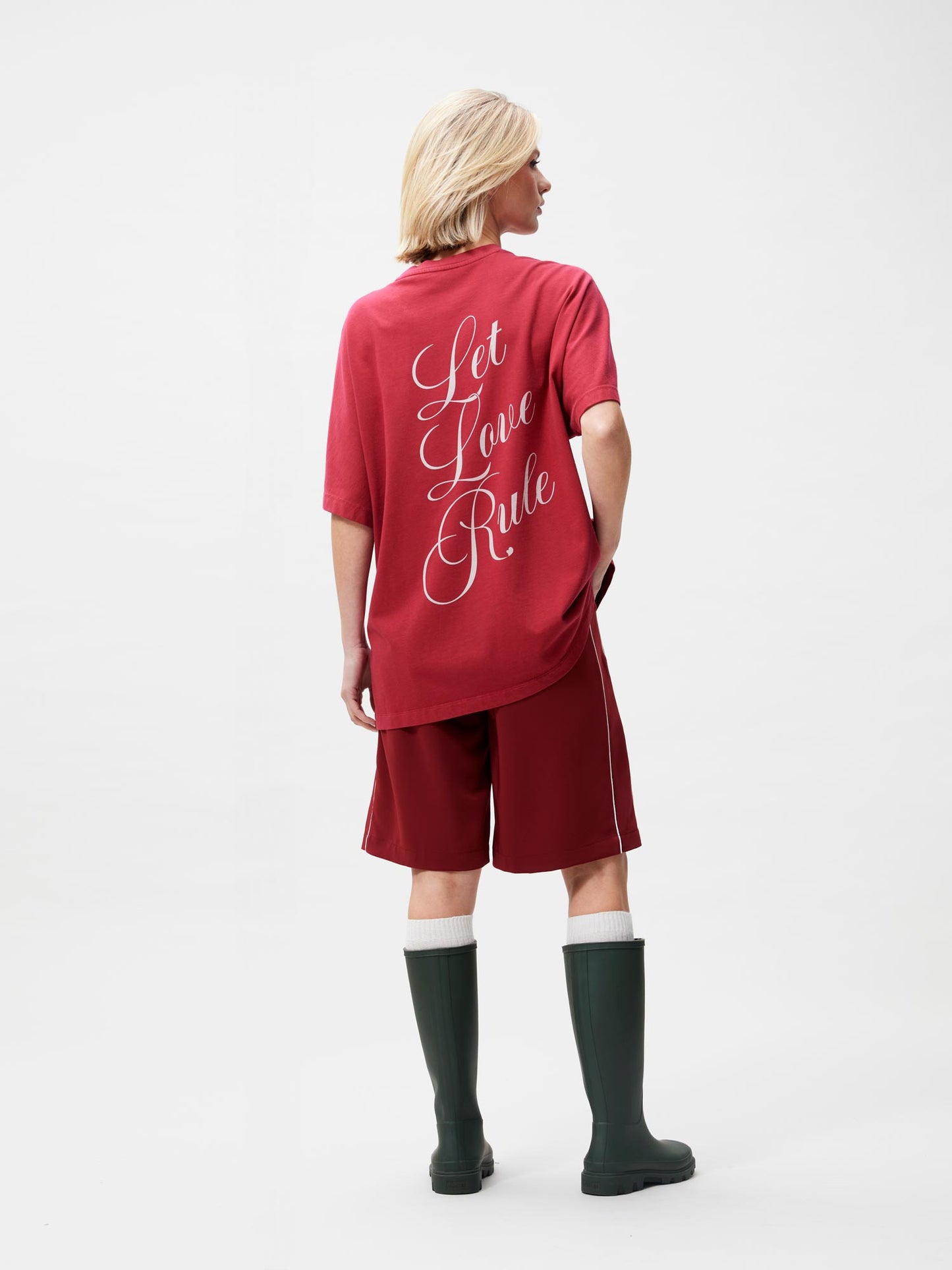 Oversized graphic Tshirt Rhubarb
