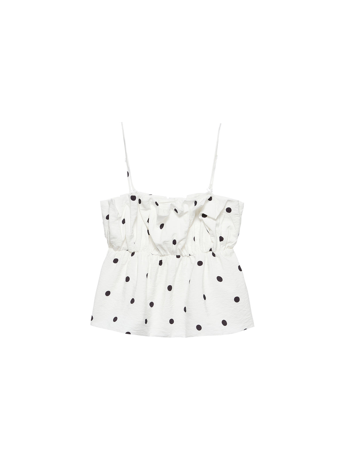 Catwalk Junkie - Dotted spaghetti top - Stippen