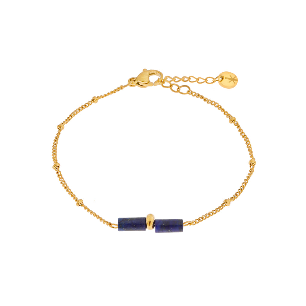 Black spots bracelet gold