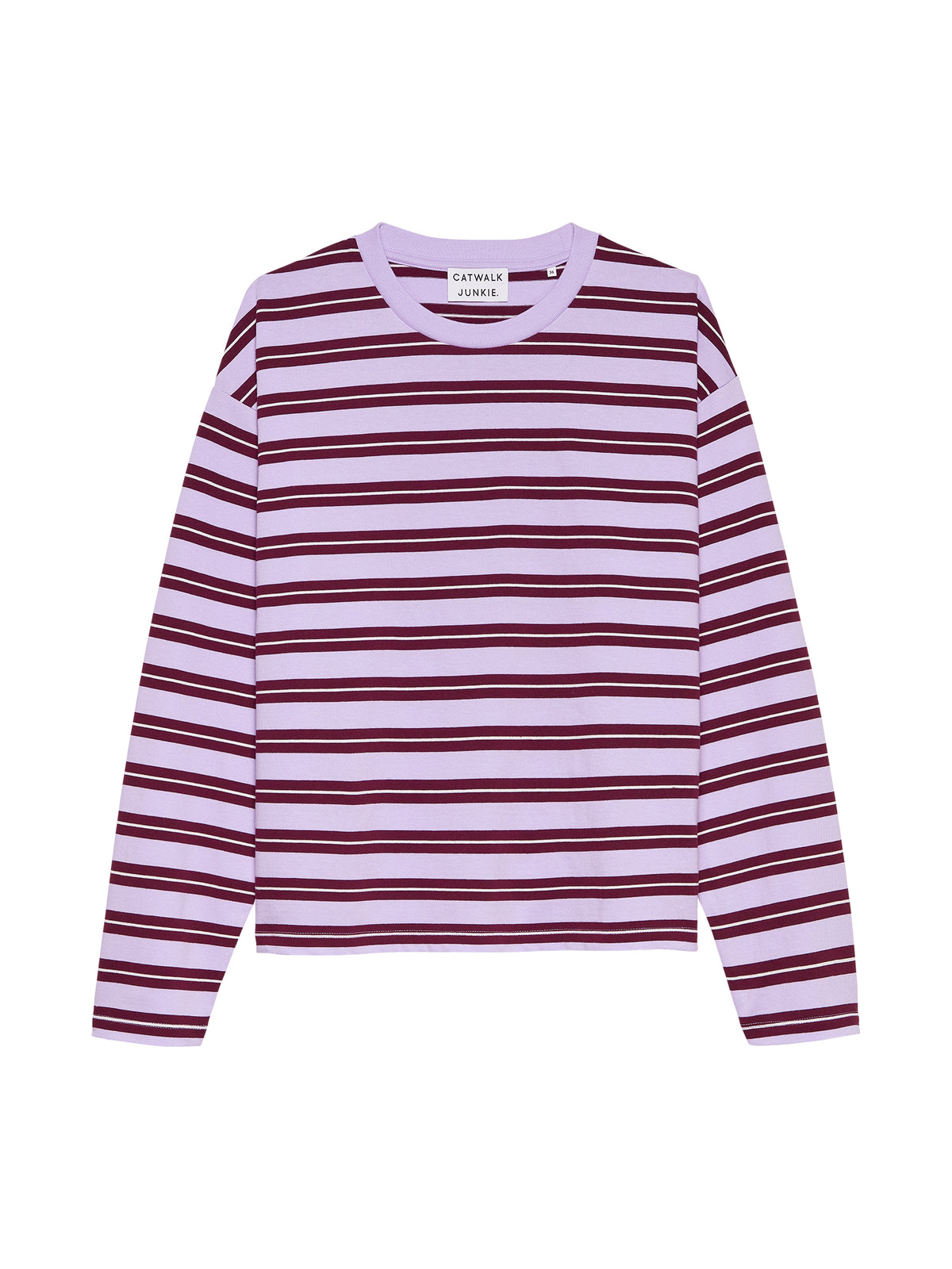 Catwalk Junkie - Striped long sleeve - Lavender Frost