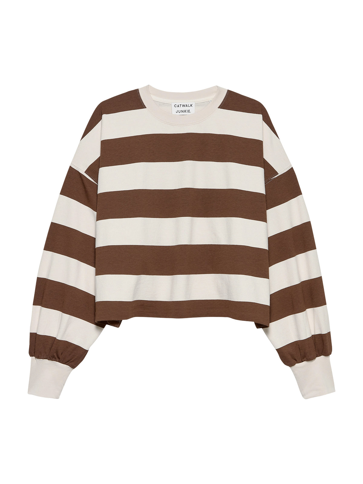 Catwalk Junkie - Oversized striped long sleeve - Rocky Road