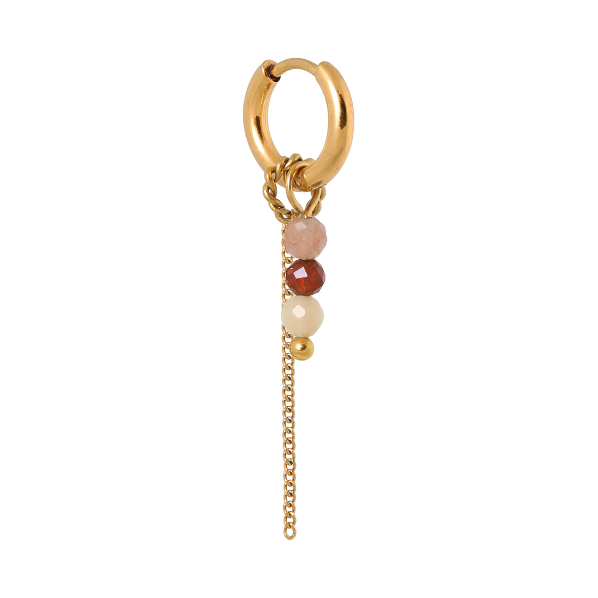 Label Kiki - Chain morello hoop gold - Stainless steel