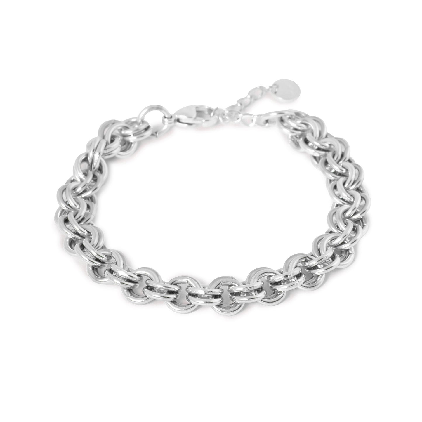 Label Kiki - Circles bracelet silver - Stainless steel & silver plated