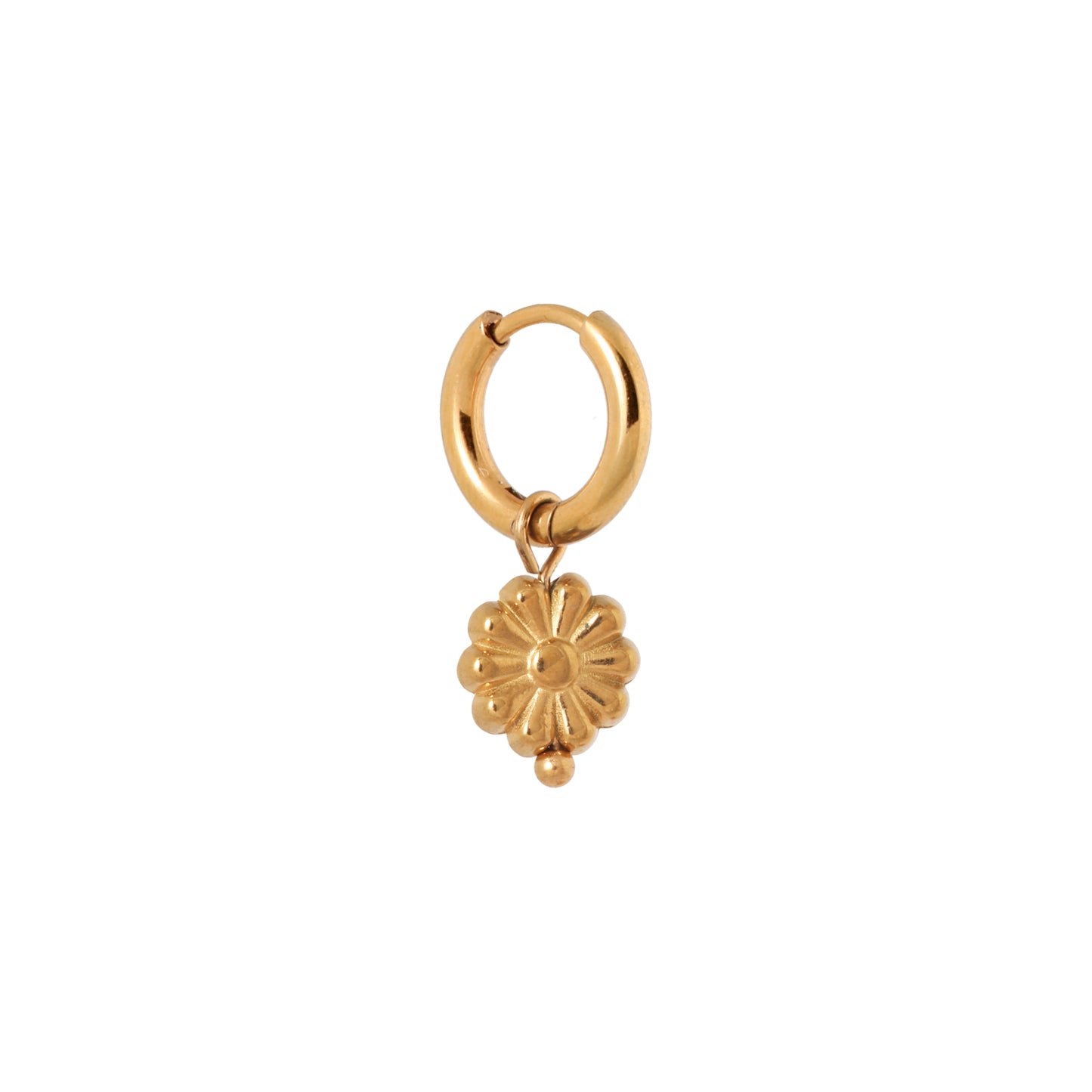 Label Kiki - Golden bloom hoop gold - Stainless steel & gold plated