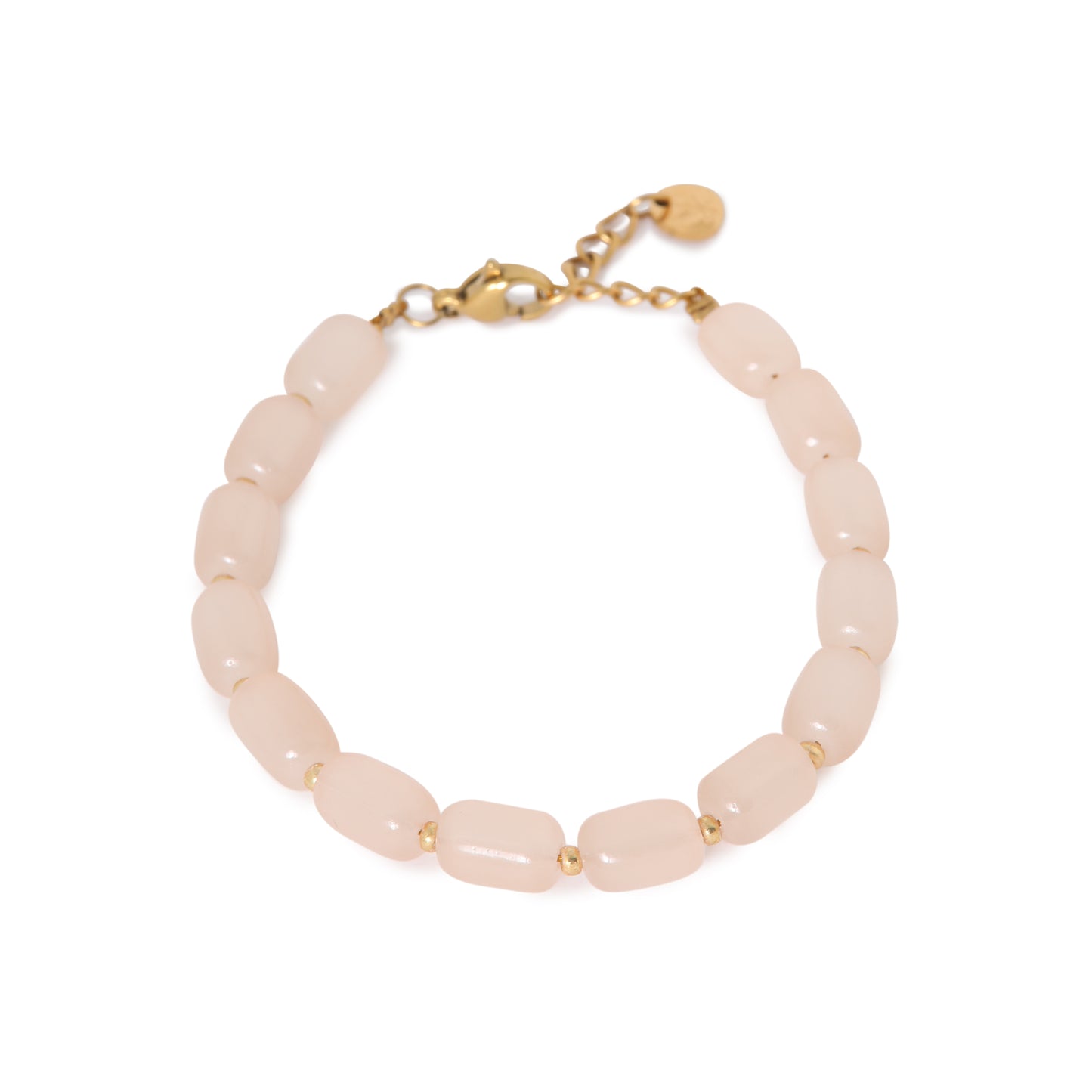 Natural beads bracelet gold