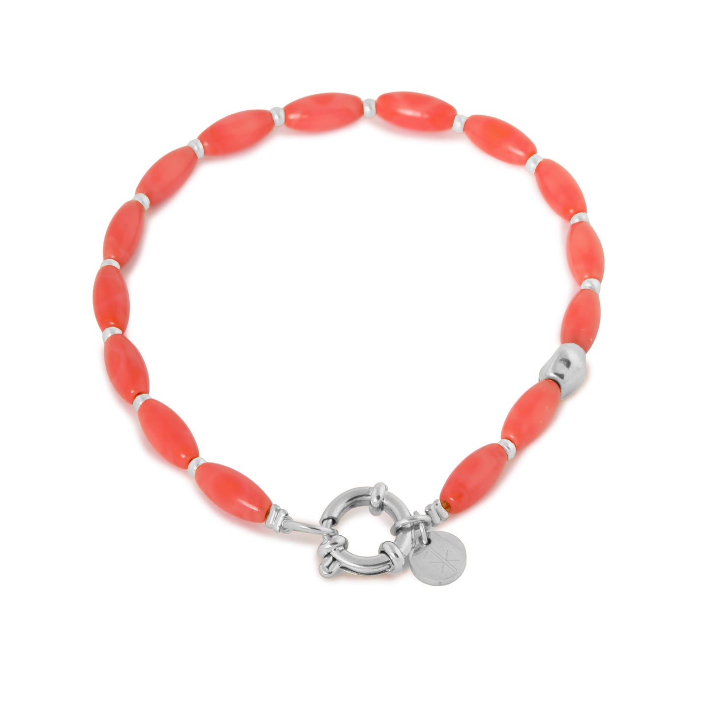 Peachy baby bracelet silver