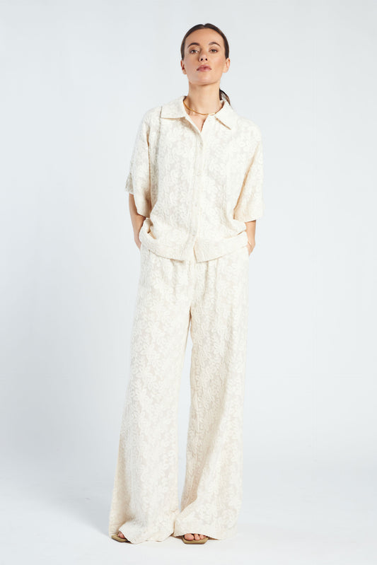 Spooq the Label - Rosi pants - Wit bloemenprint