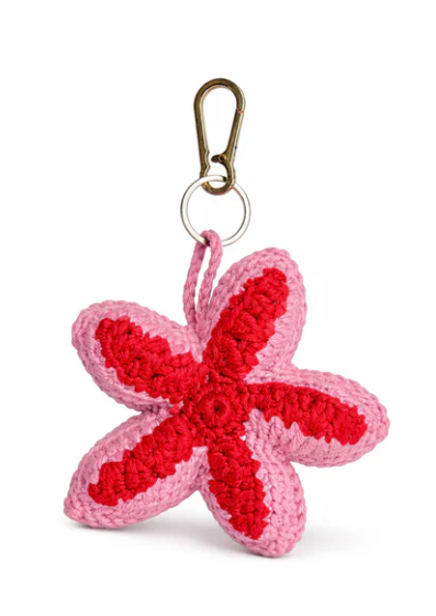 Sleutelhanger Zeester roze