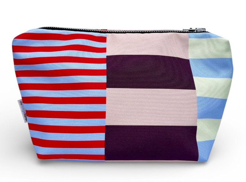 De lange tafel - Toilettas - Striped colorful 03