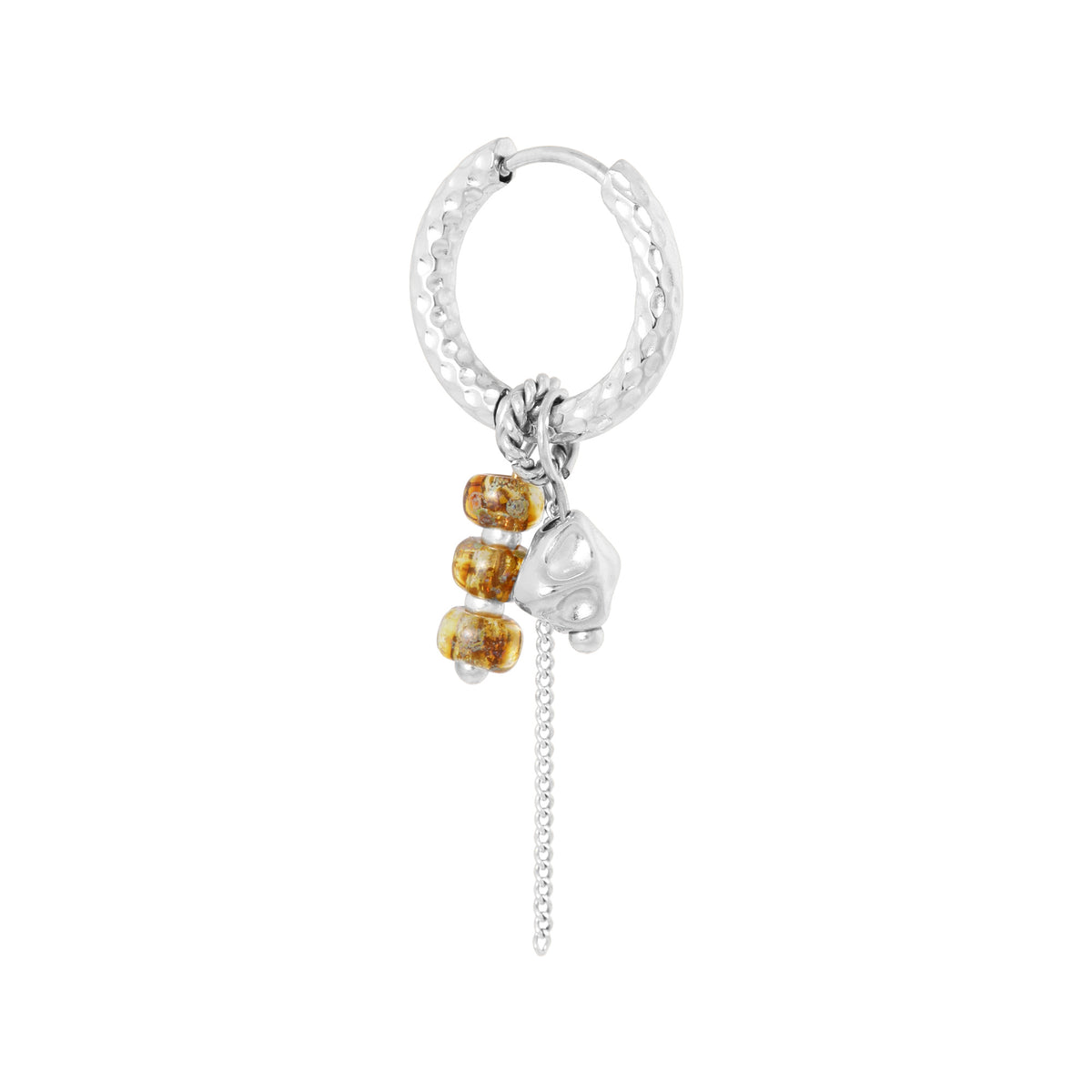 Label Kiki - Tilly hoop silver - Stainless steel