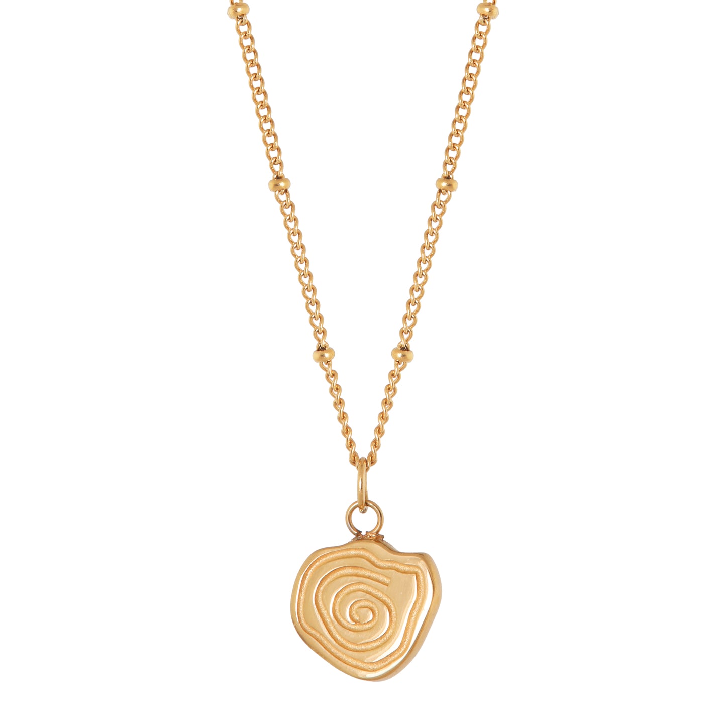 Twirl necklace gold