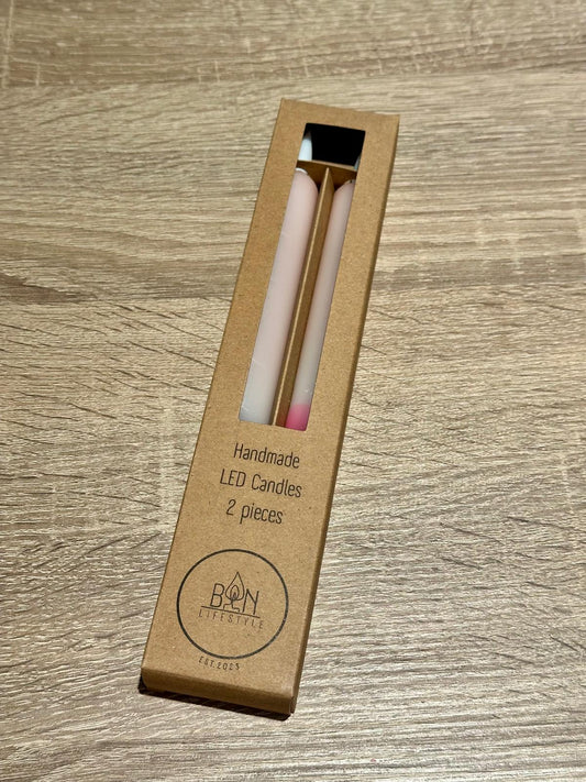 Bon Lifestyle - LED-kaarsen - Flamingo/Wit/Neon roze
