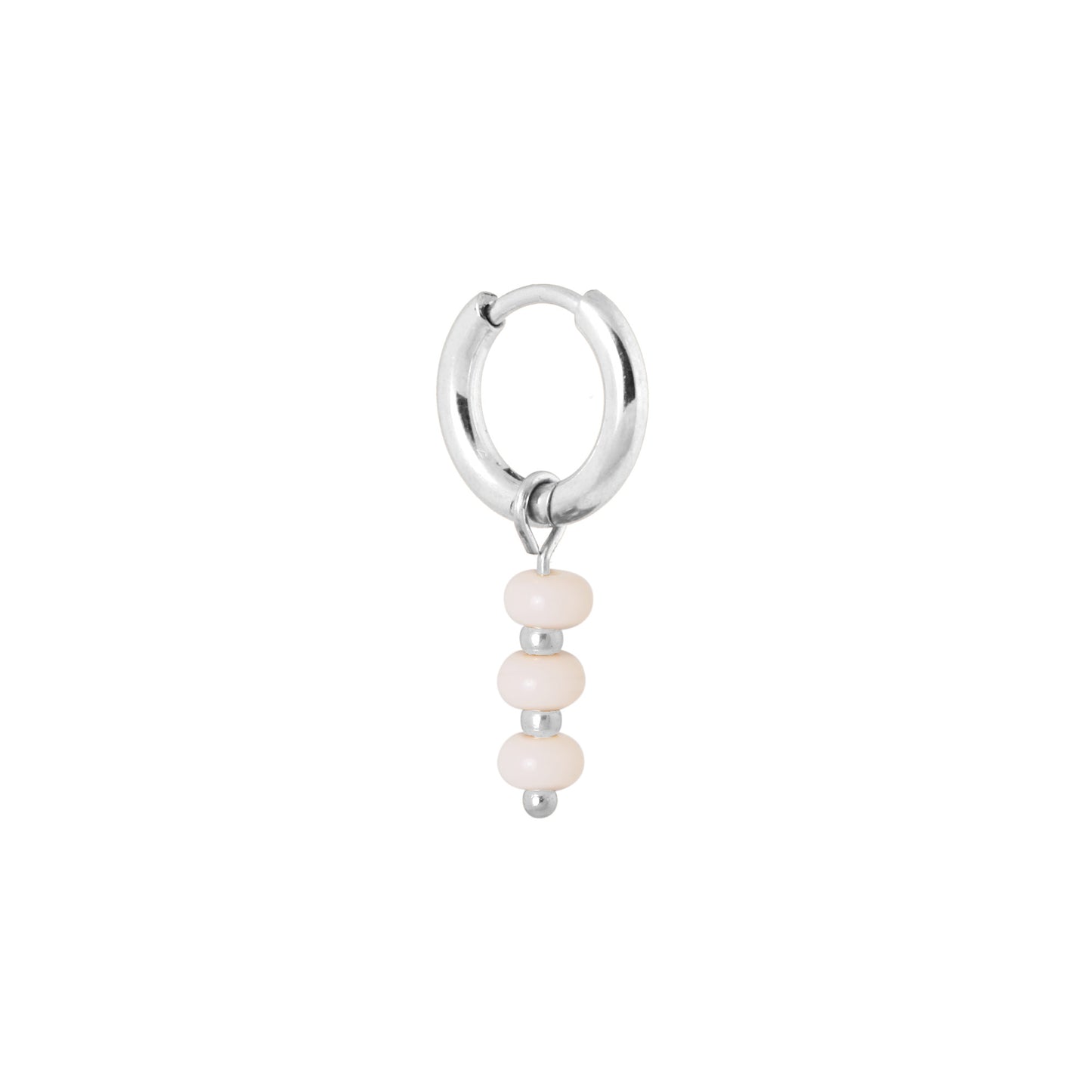 Coconut glow hoop silver
