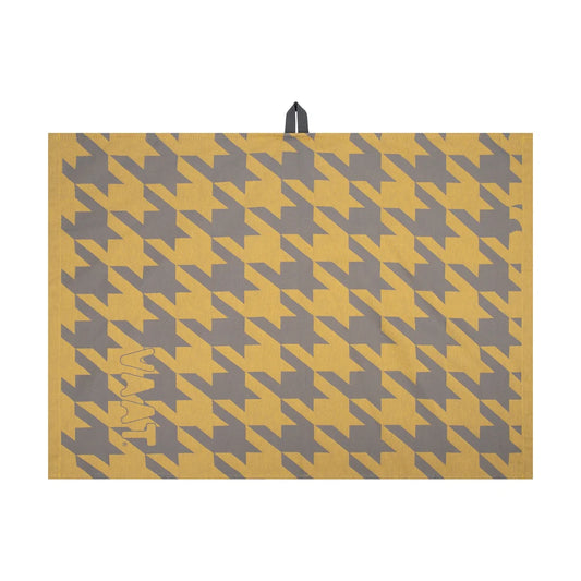 VAAT Amsterdam - Theedoek Pied-de-poule - Yellow&grey