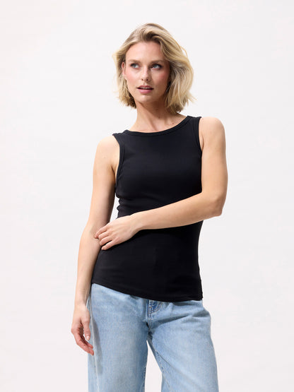 Classic rib singlet - Black