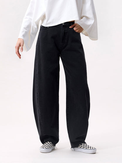 Catwalk Junkie - Super barrel fit jeans - Washed black