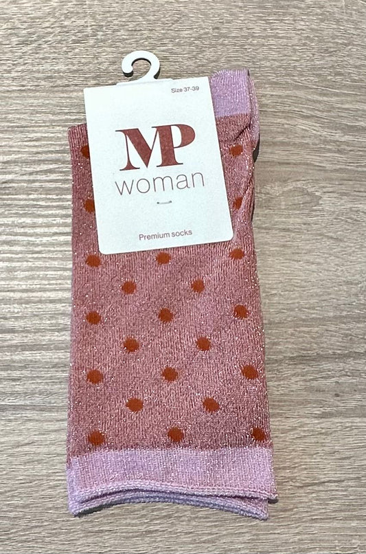 Donna glitter socks - Amberglow
