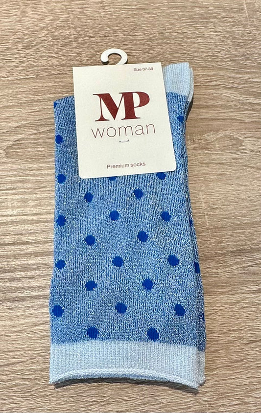 Donna glitter socks - Nautical blue