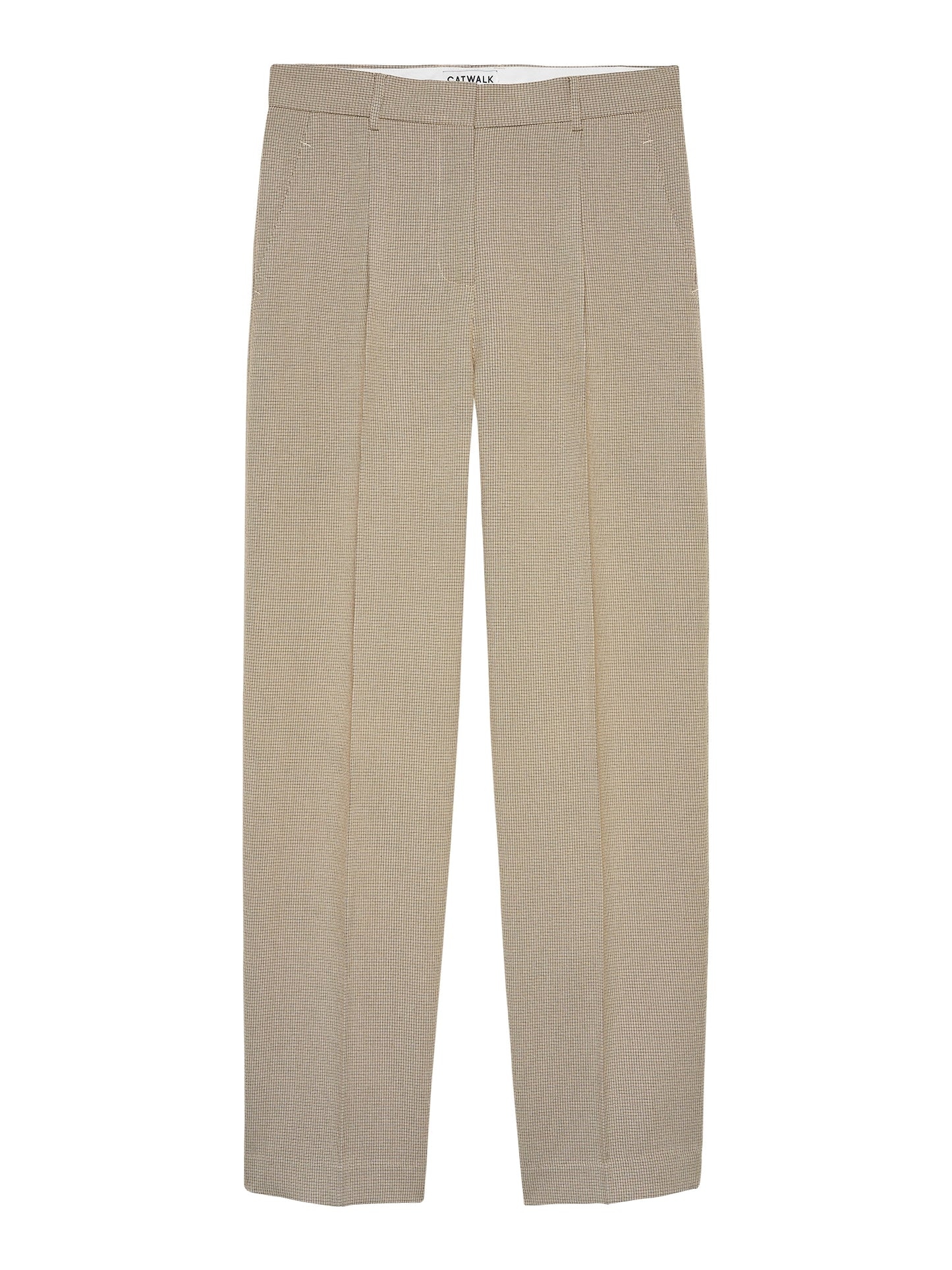 Catwalk Junkie - Check tapered trousers - Coffee Bean