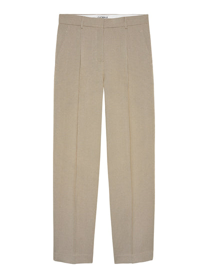 Catwalk Junkie - Check tapered trousers - Coffee Bean