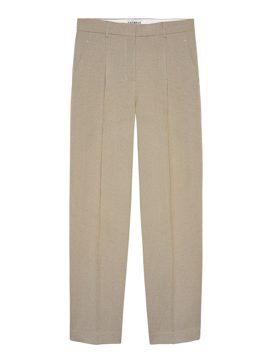 Catwalk Junkie - Check tapered trousers - Coffee Bean