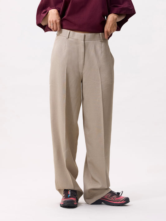 Catwalk Junkie - Check tapered trousers - Coffee Bean
