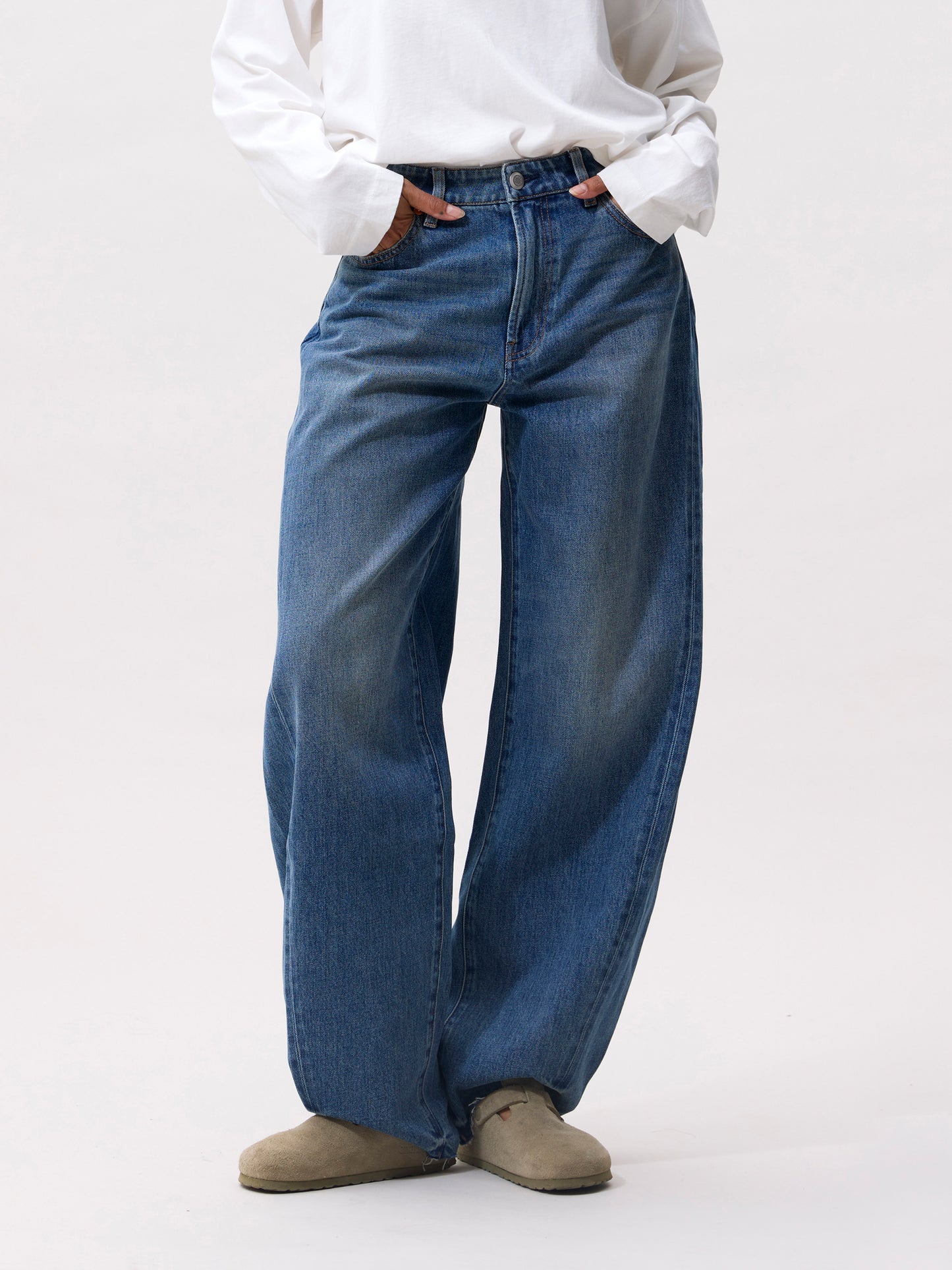 Catwalk Junkie - Super barrel fit jeans - Medium blue