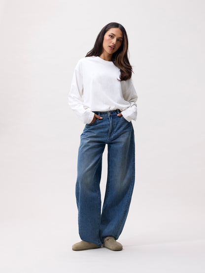 Catwalk Junkie - Super barrel fit jeans - Medium blue