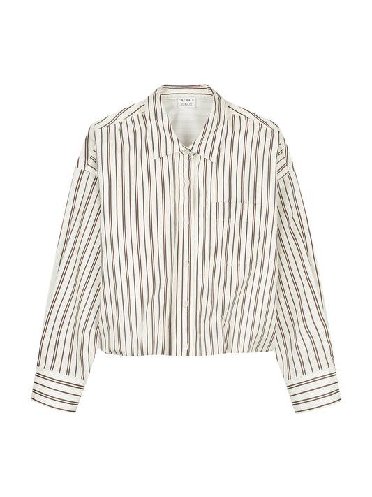 Catwalk Junkie - Tuck in blouse - Cream