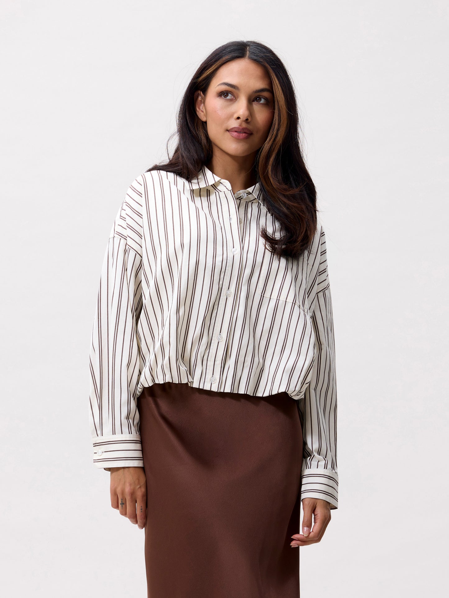 Catwalk Junkie - Tuck in blouse - Cream