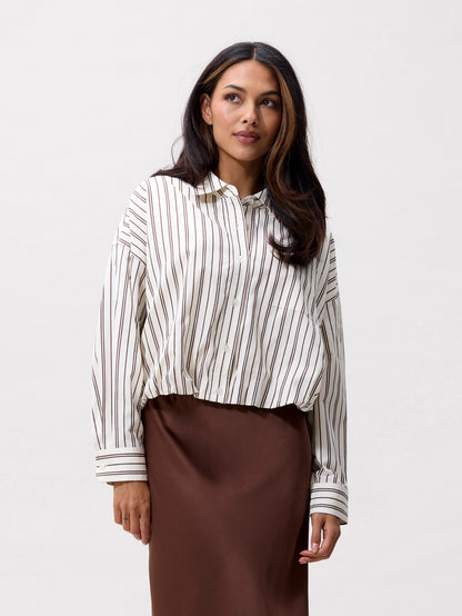 Catwalk Junkie - Tuck in blouse - Cream