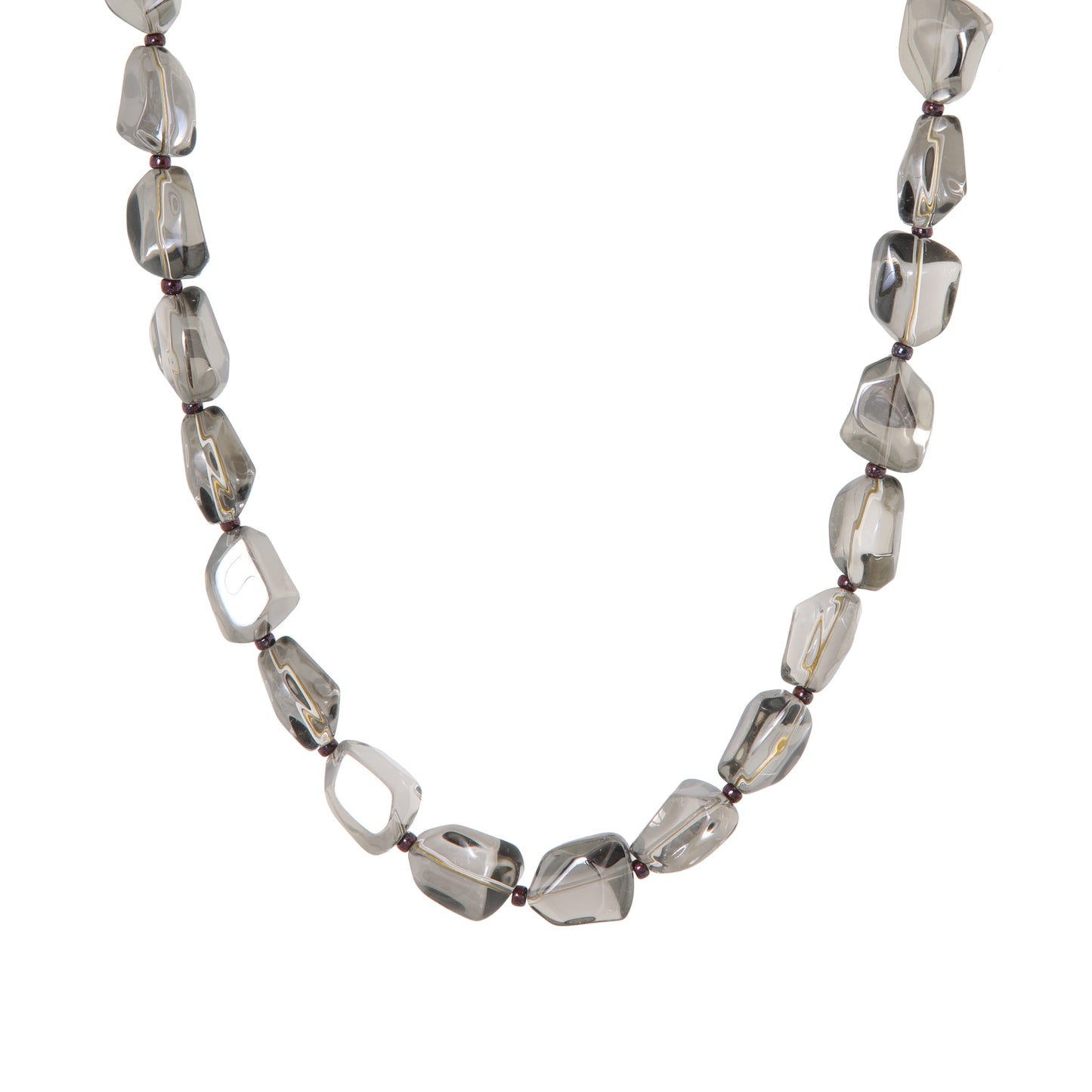 Grey rock necklace