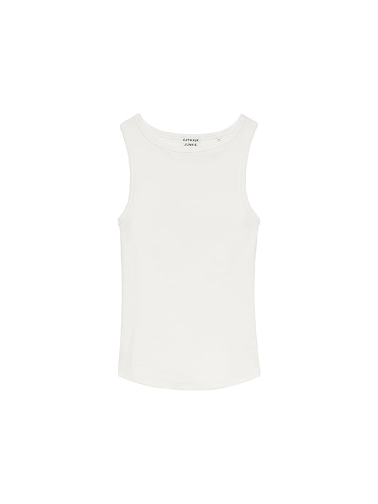 Catwalk Junkie - Classic rib singlet - Off white