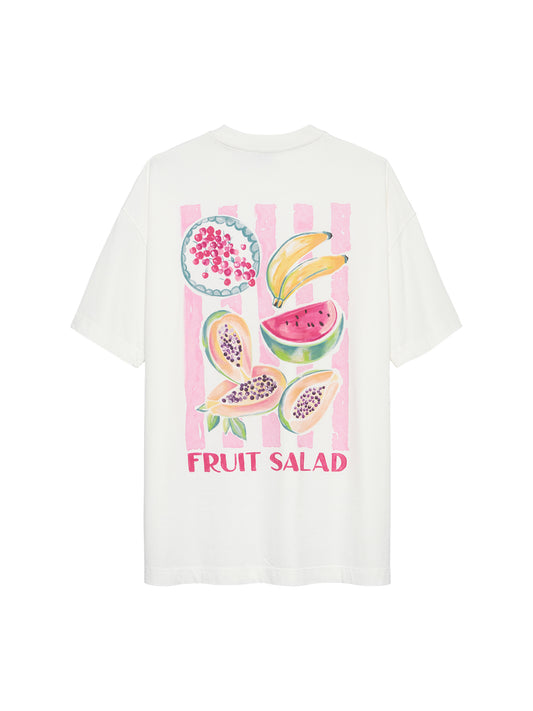 Catwalk Junkie - Oversized graphic Tshirt Fruit - Wit