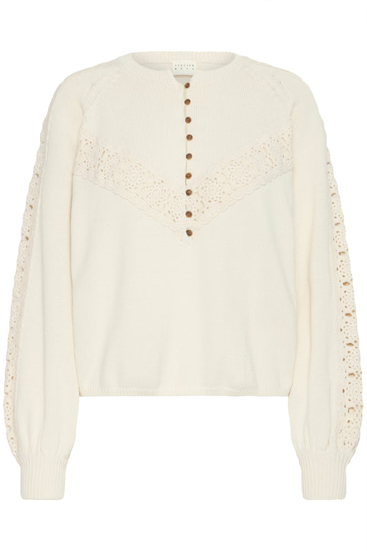 Atelier Rêve - Pullover Annie - Wit