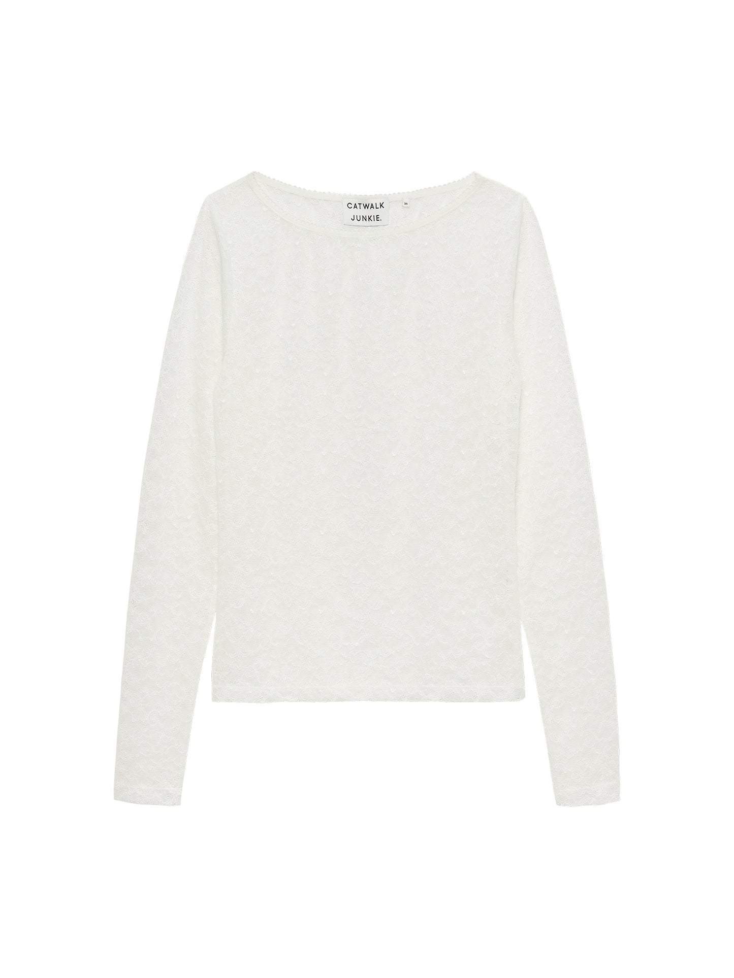 Catwalk Junkie - Lace Longsleeve - Egret