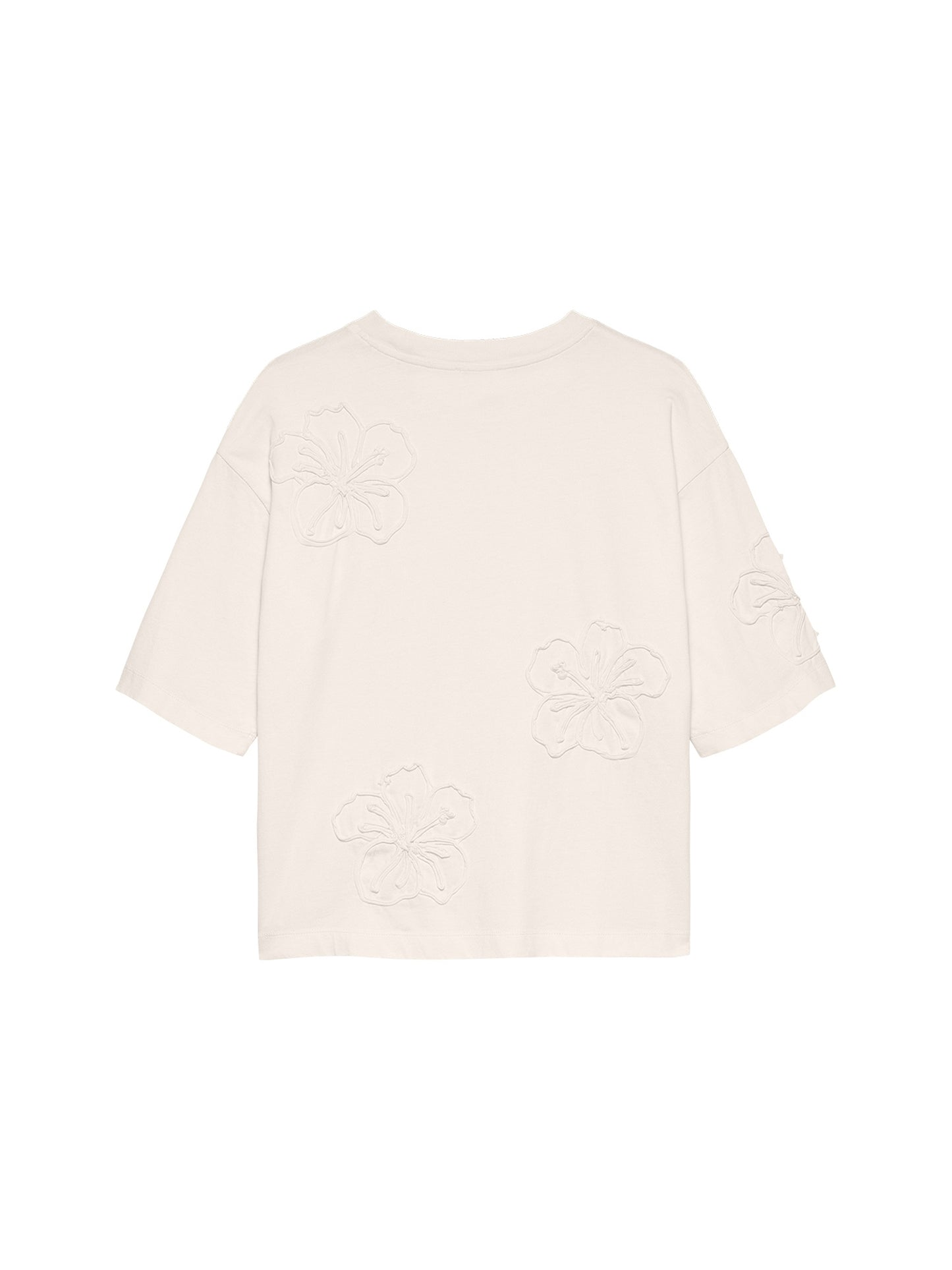 Catwalk Junkie - Hibiscus Tshirt - Creme