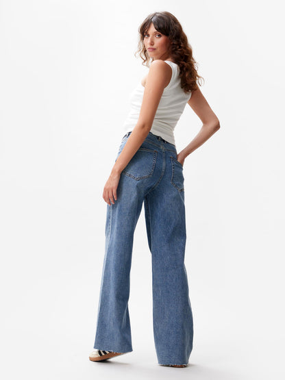 Loose fit jeans - True blue