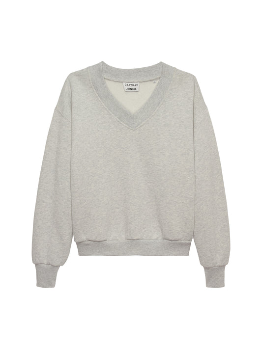 Catwalk Junkie - Sweater with Vneck - Grijs