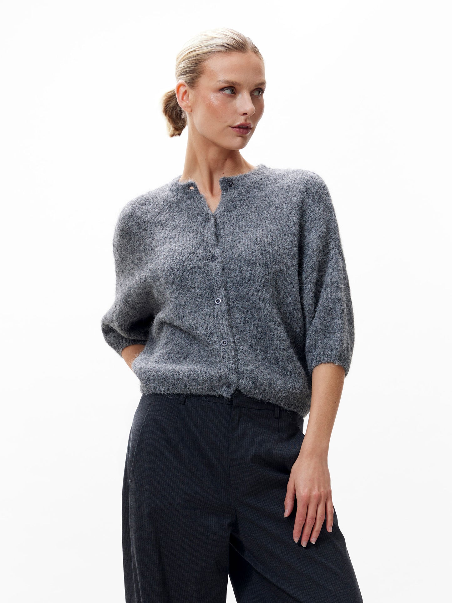 Button up cardigan - grey