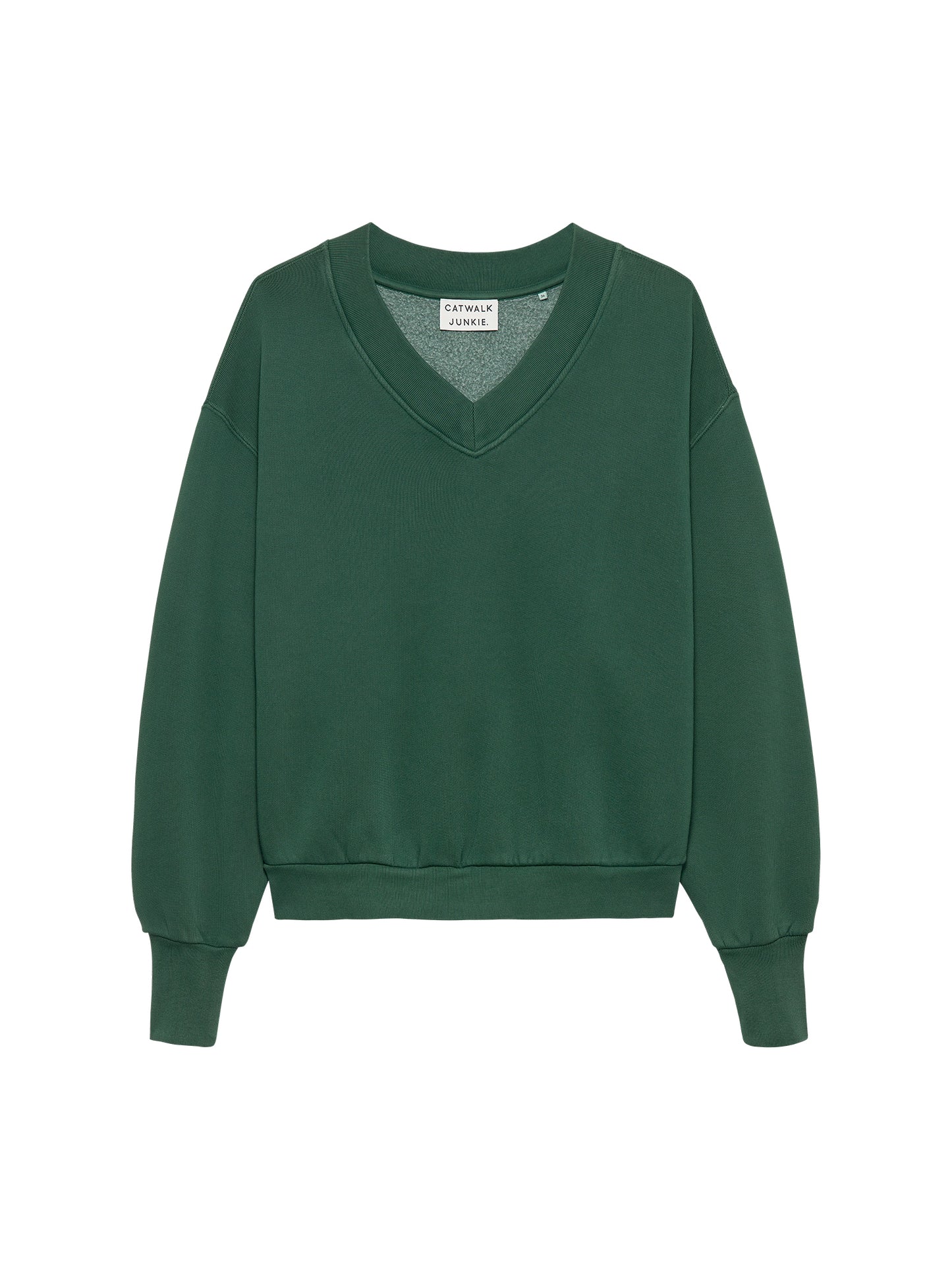 Sweater with Vneck - Pine forest