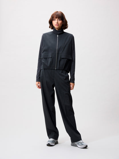 Pinstripe bodywarmer