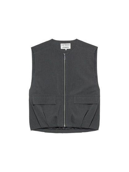 Pinstripe bodywarmer
